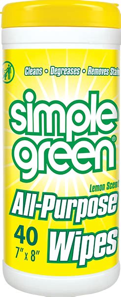 Simple Green Us Household Products All Purpose Cleaner Wipes Lemon