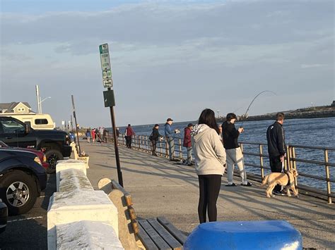 Monday Blues Went Fishing In Manasquan Inlet This Evening On A Cool