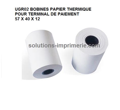 Rouleau Bobine Papier Thermique X X Carte Bancaire Tpe