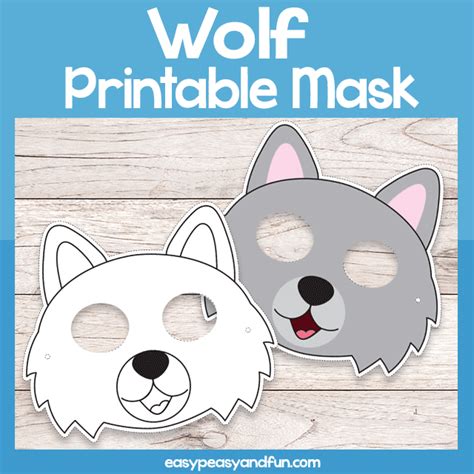 Printable Wolf Mask Template – Easy Peasy and Fun Membership