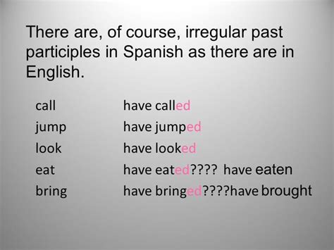 English Present Past Perfect Participles Definition And Examples