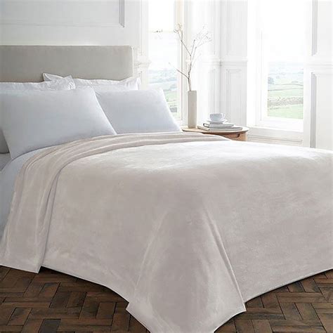 Hotel Blanket Luxury Fleece Hotel Blanket 100 Polyester Natural