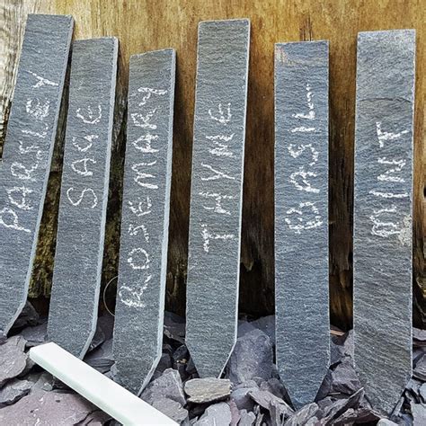 Slate Garden Markers Etsy