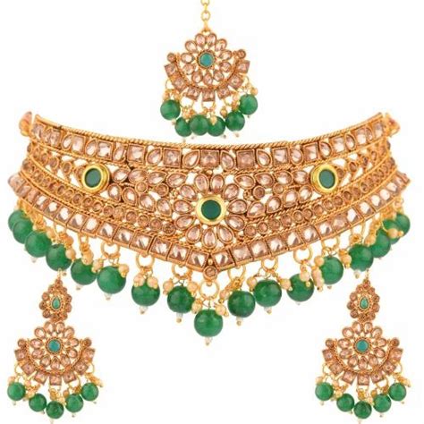 Green Necklace Set Occasion Wedding At Rs 205 Set In Mumbai ID