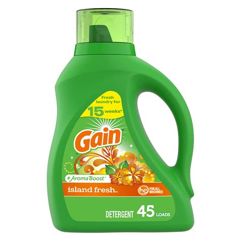 Buy Gain Aroma Boost Laundry Detergent Liquid Soap Island Fresh