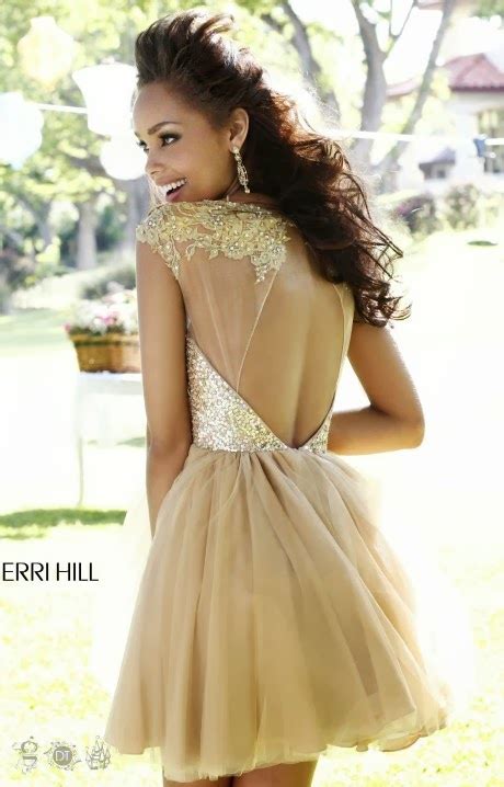 2016 Sexy Prom Gown 2014 A Line Short Prom Dress By Sherri Hill 21217