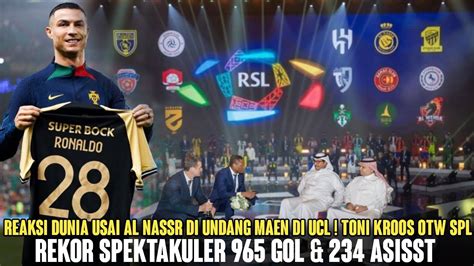 SULIT UNTUK DITIRU Cr7 Pecahkan Rekor 965 Gol 234 Assist Reaksi