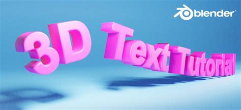 Blender 3D Text - BlenderNation