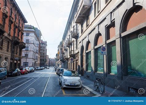 Street View Milan Editorial Photography Image Of Milano 77310757