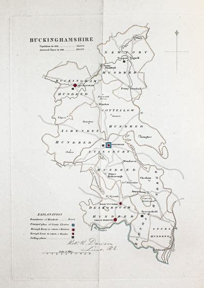 Antique Maps Of Buckinghamshire Richard Nicholson