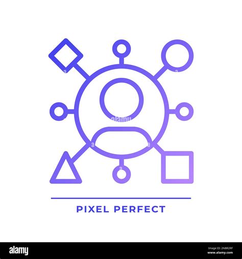 Archetype Pixel Perfect Gradient Linear Vector Icon Stock Vector Image