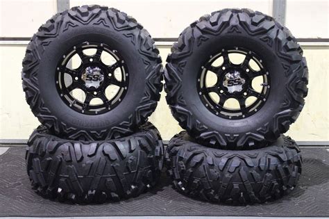 SPORTSMAN 570 26 QUADKING ATV TIRE COBRA BLK WHEEL KIT POL3CA