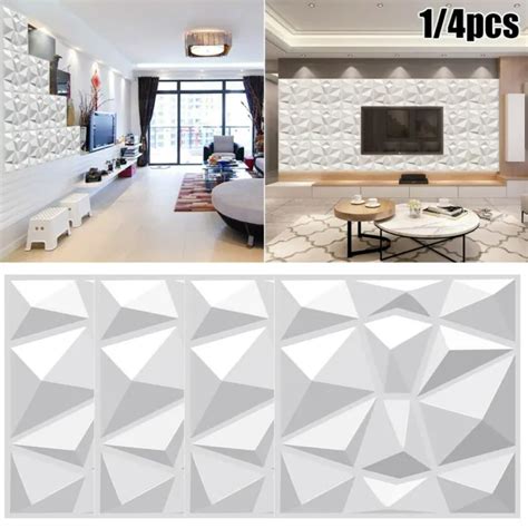 PVC 3D WALL Panel Decorative Wall Ceiling Tiles 30cm Cladding Panels