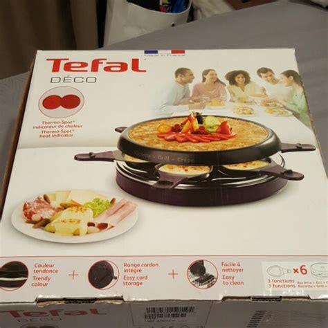 TEFAL Raclette Grill Crepe maker, TV & Home Appliances, Kitchen Appliances, BBQ, Grills ...