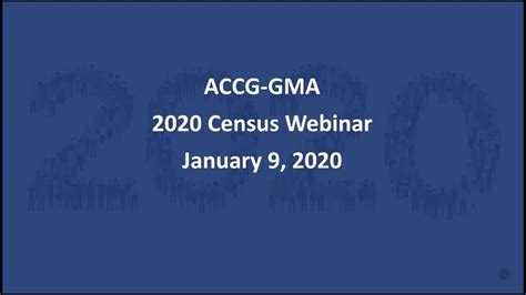 Gmaaccg 2020 Census Webinar Youtube