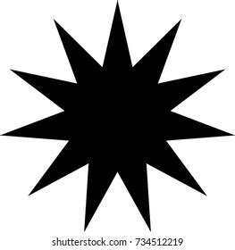 Black White Image Star Stars Luminous Stock Vector Royalty Free