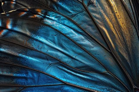 Premium Photo Detail Of Morpho Butterfly Wing