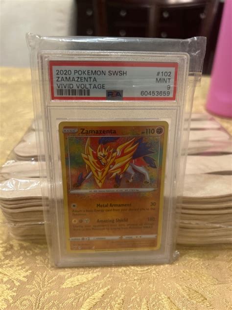 2020 Pokemon SWSH Vivid Voltage Zamazenta Amazing Rare 102 185 PSA 9