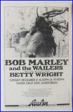 Original 1979 Bob Marley Concert Poster | Original Concert Posters