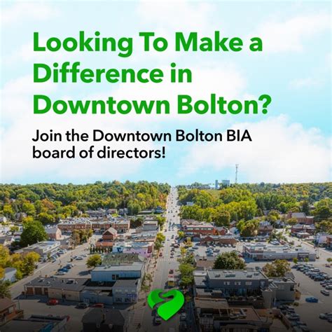 Board Member Vacancy Downtown Bolton BIA