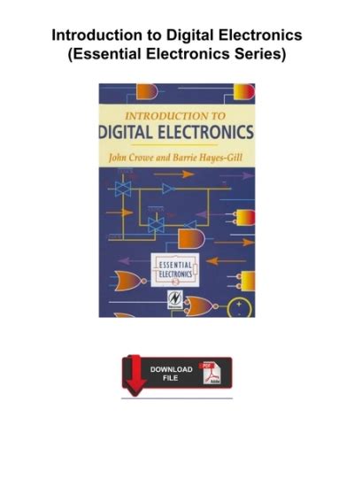 PDF BOOK Introduction To Digital Electronics Essential Electronics Series