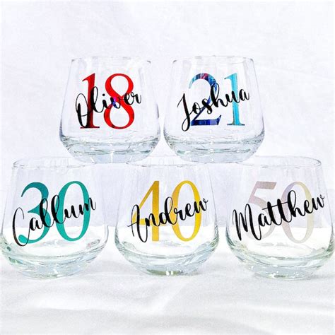 Personalised 30th Birthday Whiskey Glass Etsy Uk