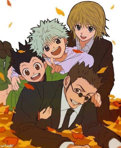 Hxh Main Four Gon Killua Kurapika Leorio Hunter Anime Hunter X