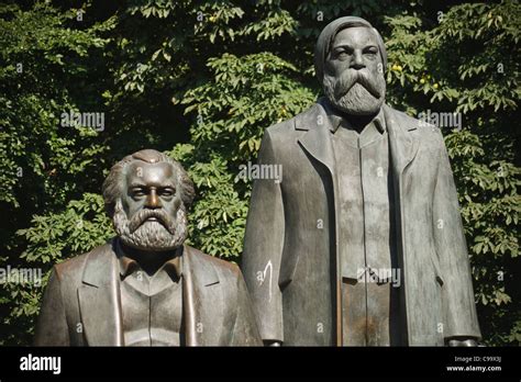 Statue Of Marx And Engels Berlin Germany Stock Photo Alamy