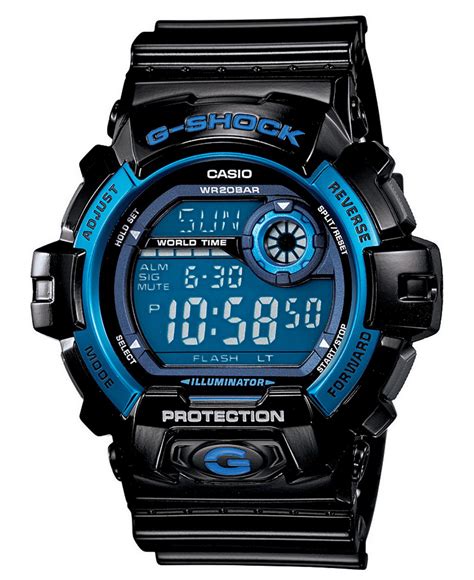 G Shock Mens Digital Black Resin Strap Watch 46mm G8900a 1 In Black For Men Lyst