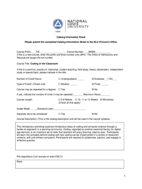 Fillable Online Course Change Request Form Fax Email Print PdfFiller