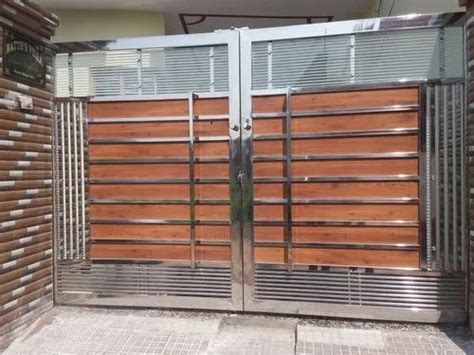 Modern Rectangular Stainless Steel Gate For Home Office And Hotel At