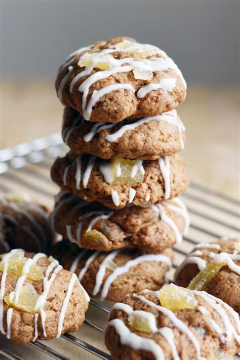 Vegan Candied Ginger Cookies for Christmas - The Colorful Kitchen