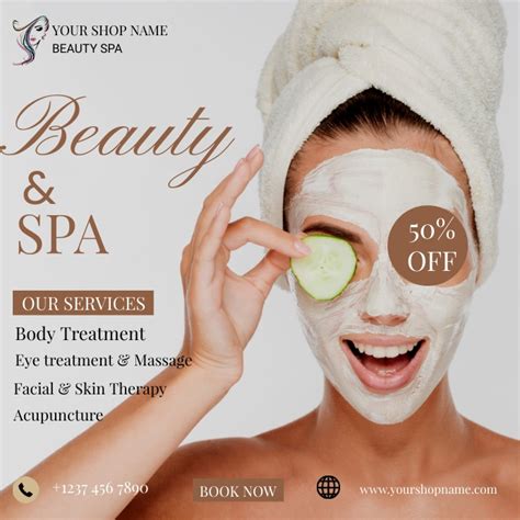 Beauty And Spa Flyer Template Postermywall