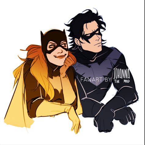 Artwork Batgirl And Nightwing Art By Johanna The Mad Rdccomics