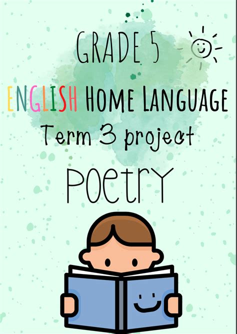 Grade 5 English Home Language Term 3 Project Poetry 2022