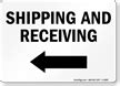 Shipping and Receiving Signs | Shipping signs | Receiving signs