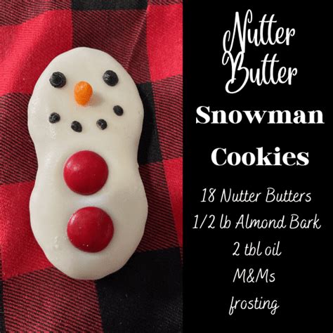 Nutter Butter Snowman Cookies Out Of The Box Baking