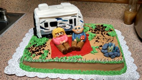 Cool Rv Camper And Camping Cake