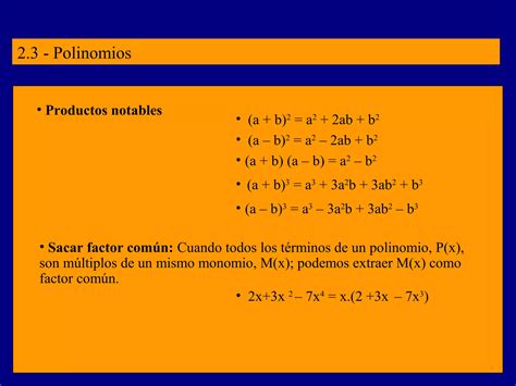 Polinomios Y Fracciones Algebraicas Presentaci N Ppt Descarga