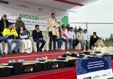 Cajamarca Midagri Inaugura Obras De Riego Valorizadas En S 12