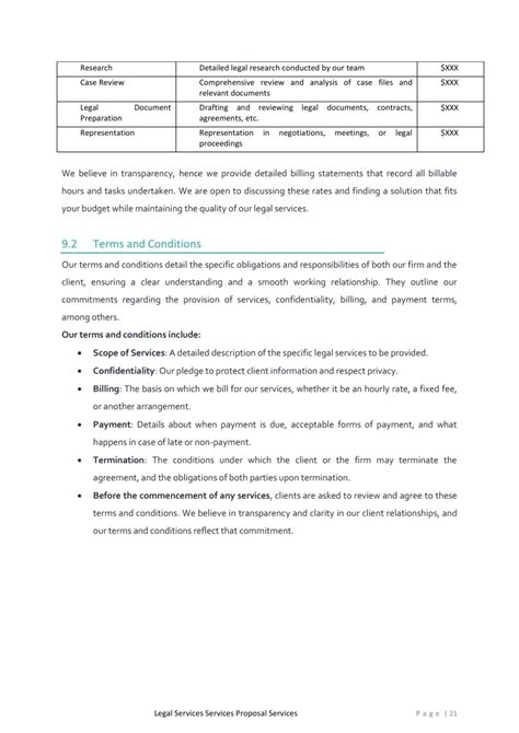 Legal Services Proposal Template Rfply Proposal Templates