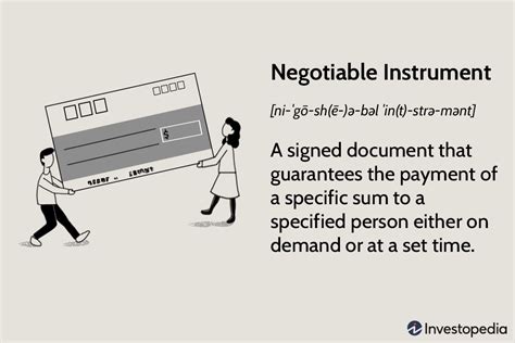 Negotiable Instruments: Definition, Types, and Examples