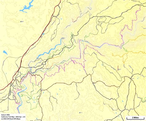 Auburn SRA - California Trail Map