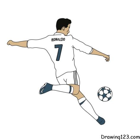 How To Draw A Ronaldo Shirt Cristiano Ronaldo Drawing Tutorial