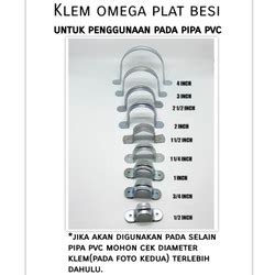 Jual Klem Pipa Seng Plat Clem Besi Inch