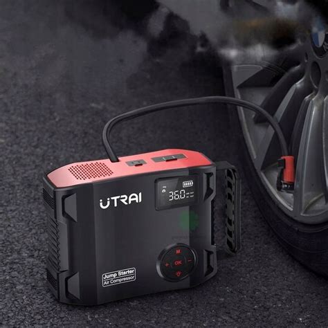 Mocny Booster CAR JumpStarter UTRAI Jstar 5 2000A Kompresor Zestaw