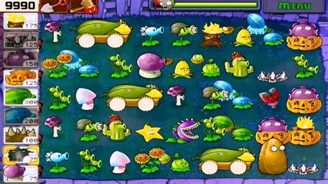 Plants Vs Zombies Survival NIGHT All Plants V S All Zombies