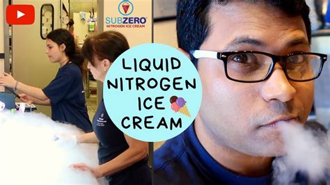 Nitrogen Ice Cream Dragon Breath Balls Subzero Liquid Nitrogen