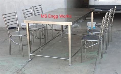 Stainless Steel Dining Table Seater At Rs Piece In Ambala Id