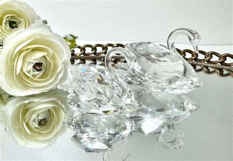 Swarovski Crystal Swan Figurines Piece By Piece